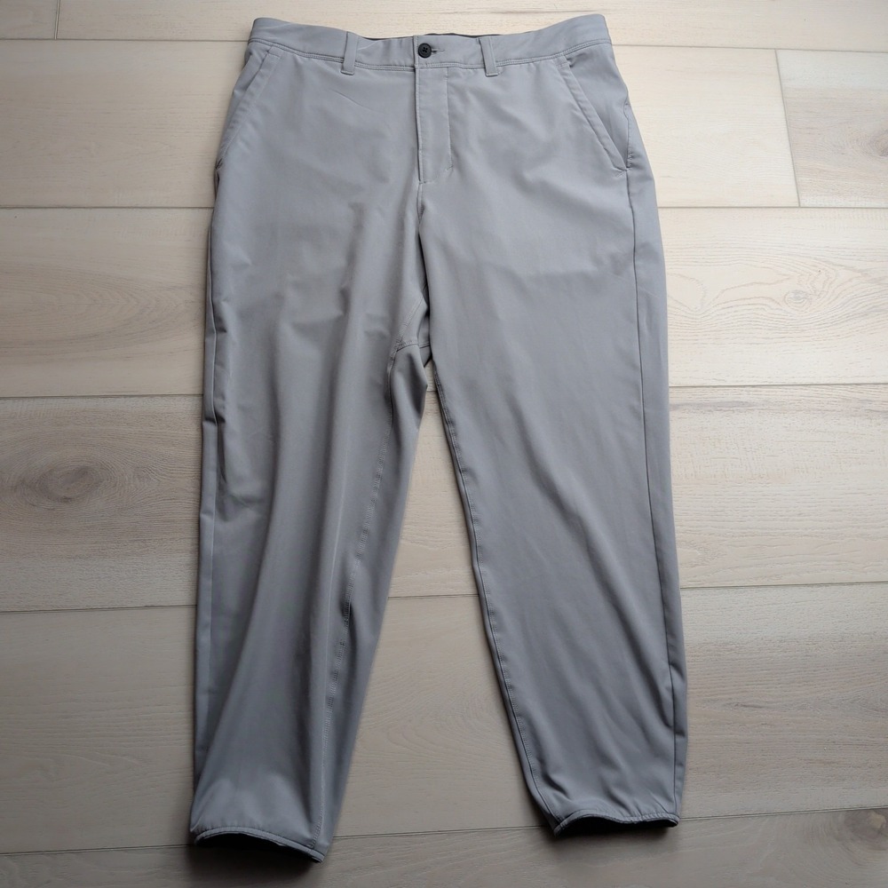 VRST Fairway Golf Joggers Mens 34 Gray Drawstring Slim Performance Pants Stretch